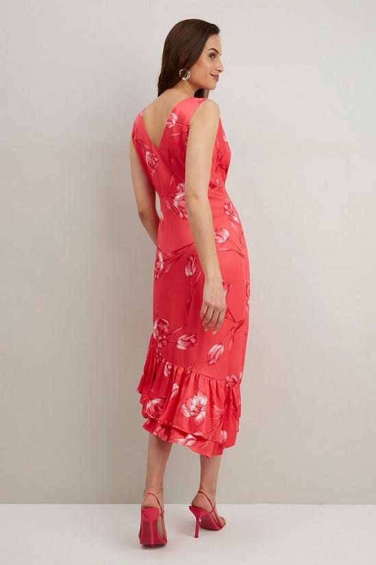 Wallis Pink Tulip Satin Dress 3