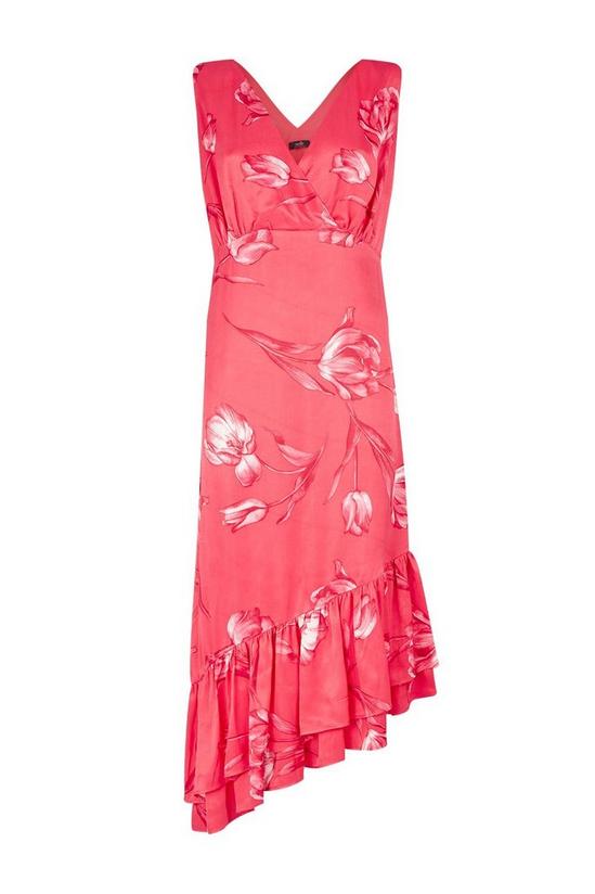 Wallis Pink Tulip Satin Dress 5