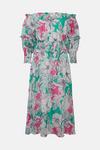 Wallis Green And Pink Floral Off Shoulder Dress thumbnail 5
