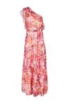 Wallis Pink Abstract One Shoulder Maxi Dress thumbnail 5