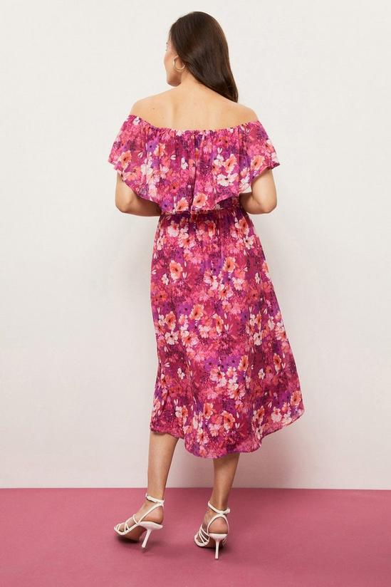 Wallis Multi Floral Off-shoulder Dress 3