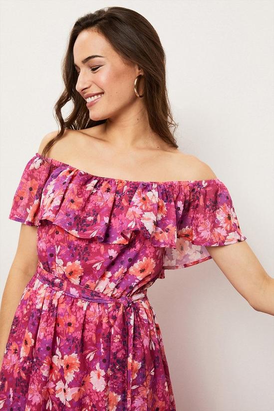 Wallis Multi Floral Off-shoulder Dress 6