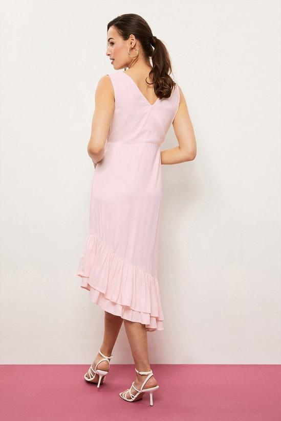 Wallis Pink Satin Midi Dress 3