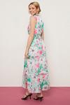 Wallis Green And Pink Floral Maxi Dress thumbnail 2