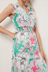 Wallis Green And Pink Floral Maxi Dress thumbnail 3