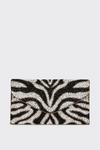 Wallis Mono Animal Zebra Sequin Clutch Bag thumbnail 1