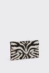 Wallis Mono Animal Zebra Sequin Clutch Bag thumbnail 2