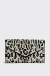 Wallis Blush Animal Leopard Sequin Clutch Bag thumbnail 1