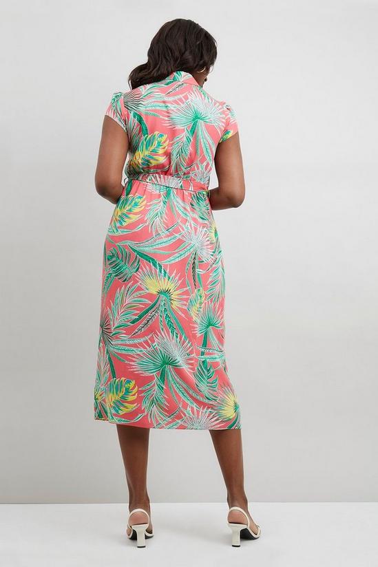 Wallis Coral Palm Shirt Dress 3