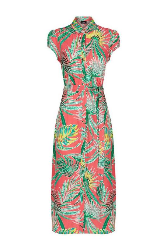 Wallis Coral Palm Shirt Dress 5
