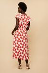 Wallis Tall Red Floral Button Through Printed Dress thumbnail 3