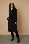 Wallis Double Breasted Funnel Longline Military Coat thumbnail 1