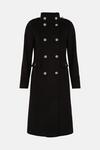 Wallis Double Breasted Funnel Longline Military Coat thumbnail 5