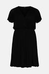 Wallis Curve Black Flutter Sleeve Jersey Dress thumbnail 5