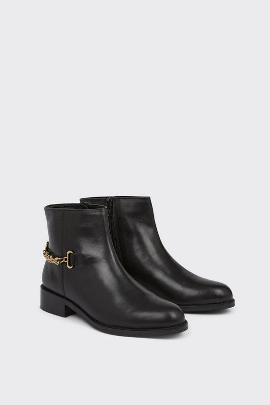 Wallis Leather Waterlily Snaffle Detail Ankle Boots 3