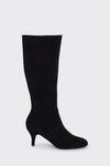 Wallis Kinsley Stretch Low Stiletto Heel Knee High Boots thumbnail 2