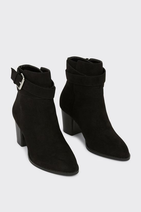 Wallis Autumn Cross Strapped Heeled Ankle Boots 3