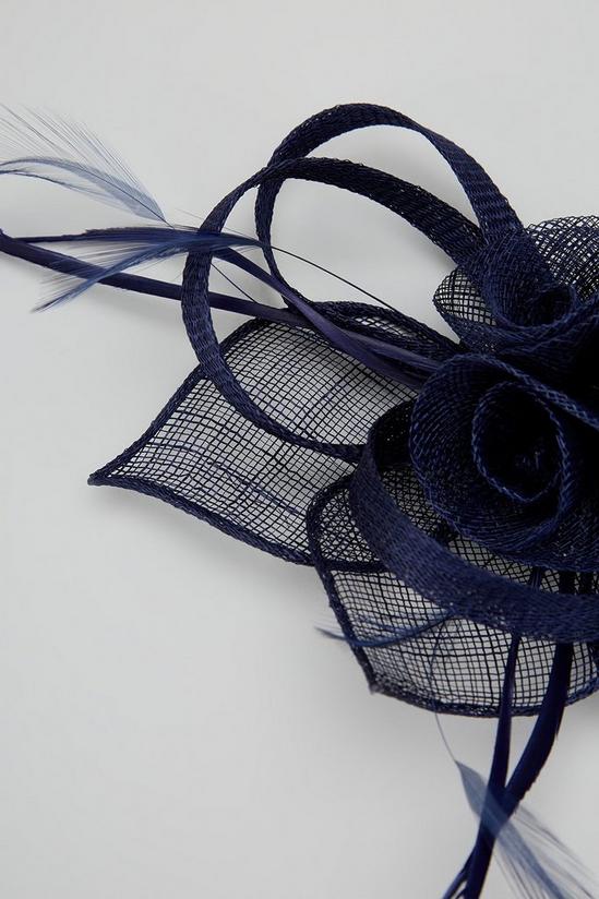 Wallis Feather And Bow Fascinator 3