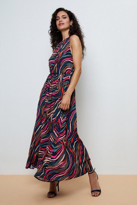 Wallis Multi Zebra Print Maxi Dress 1