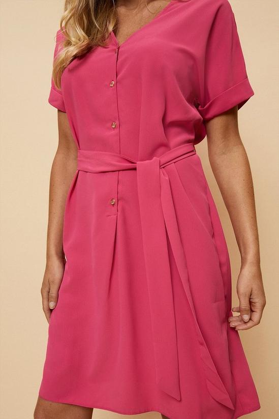 Wallis Petite Pink Button Through Dress 6