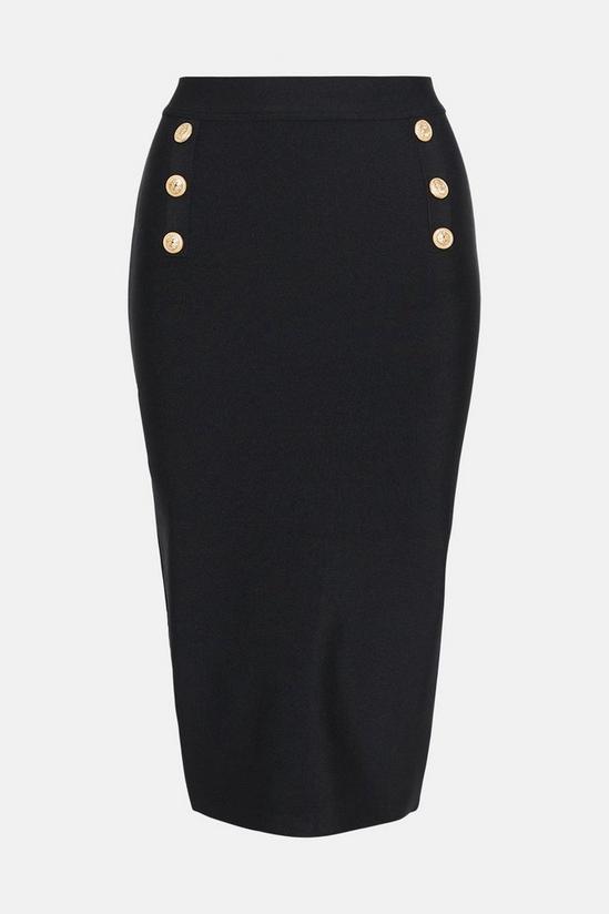 Wallis Banded Knitted Pencil Skirt 5