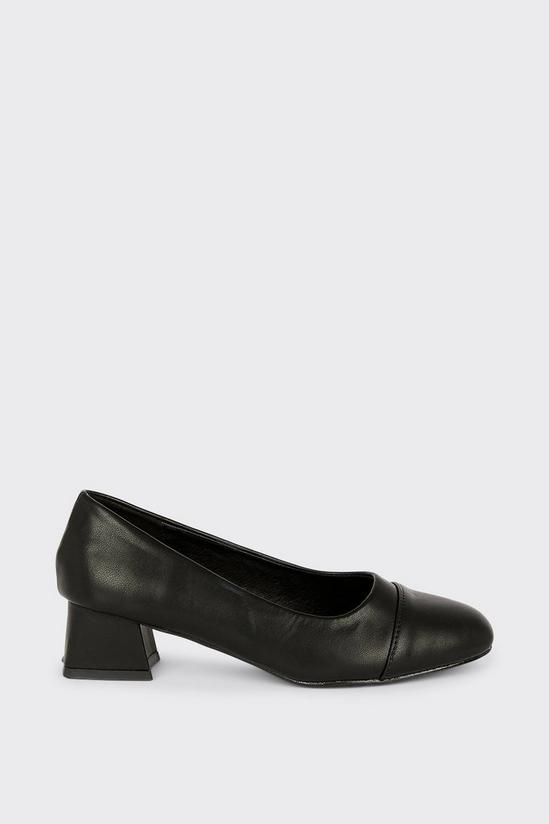 Wallis Pepper Block Heel Court Shoes 2