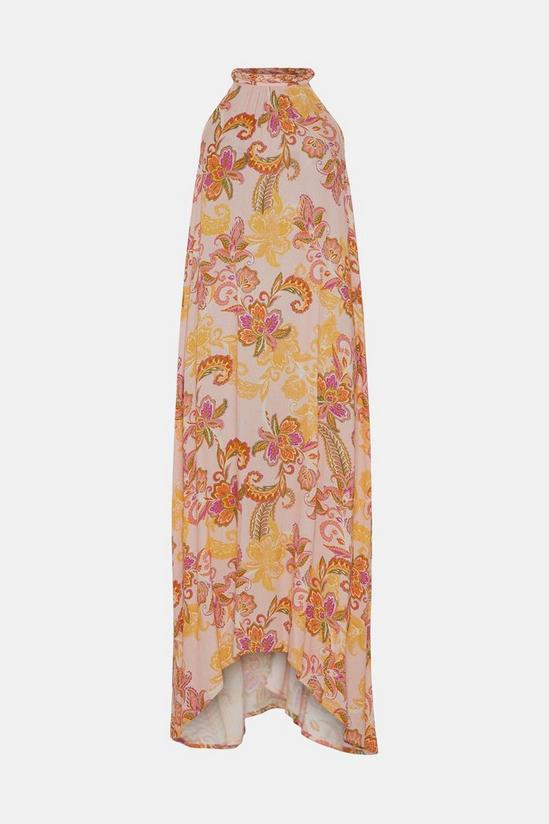 Wallis Pink Paisley Plait Neck Detail Dress 5