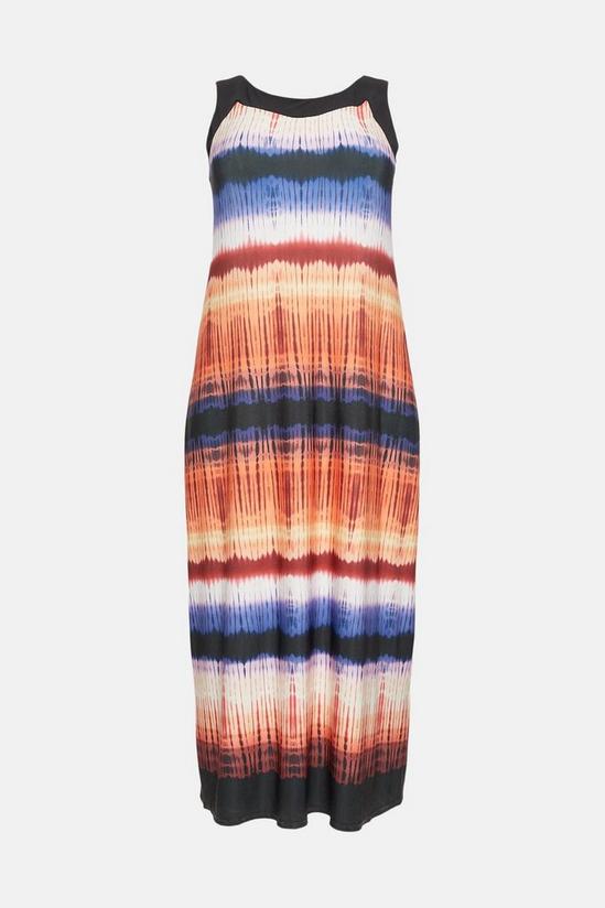 Wallis Curve Tie Dye Border Print Maxi Dress 5
