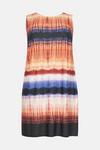 Wallis Curve Tie Dye Border Print Shift Dress thumbnail 5
