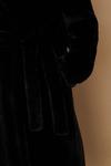 Wallis Tall Black Faux Fur Wrap Belted Midi Coat thumbnail 4
