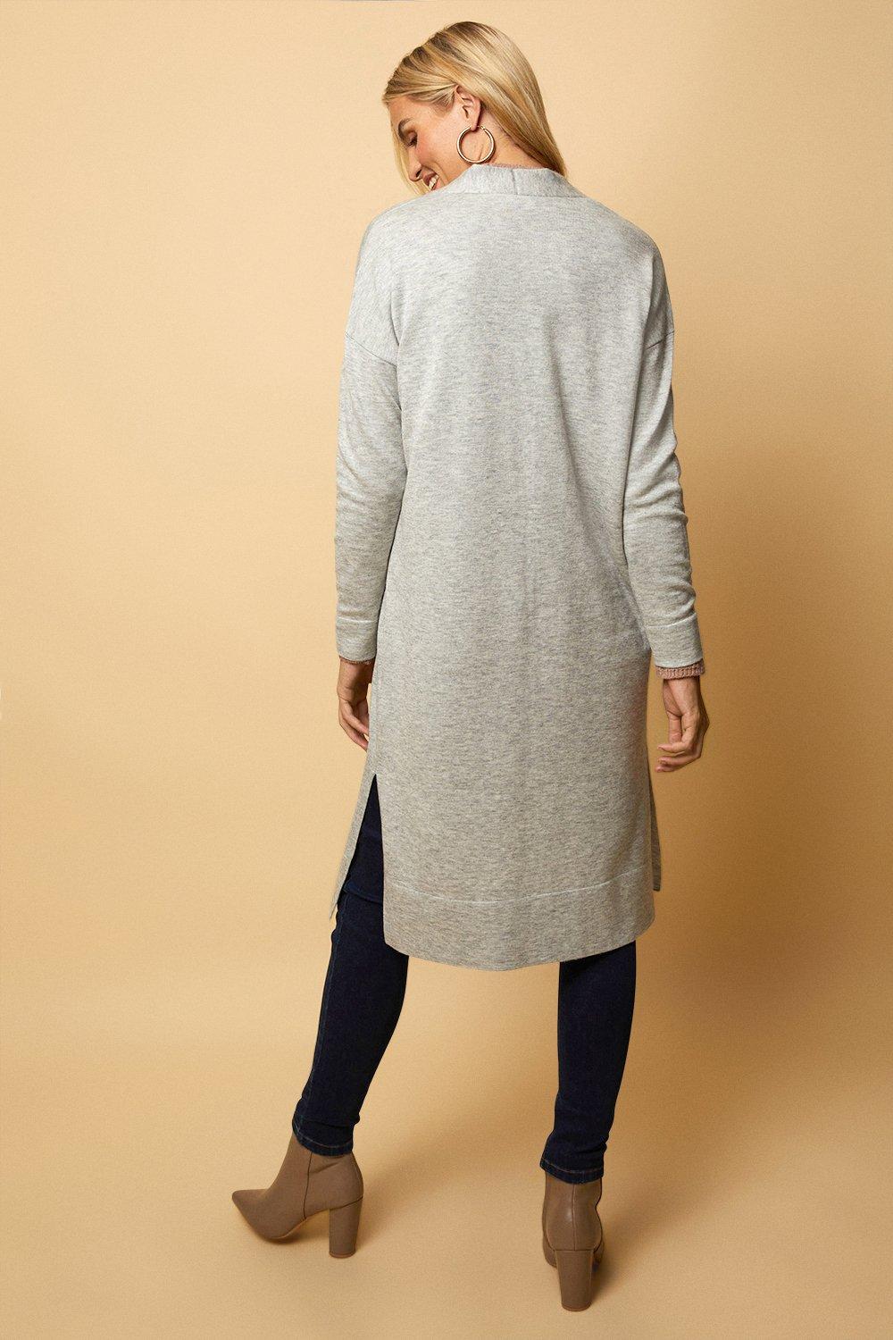 Longline Split Side Cardigan