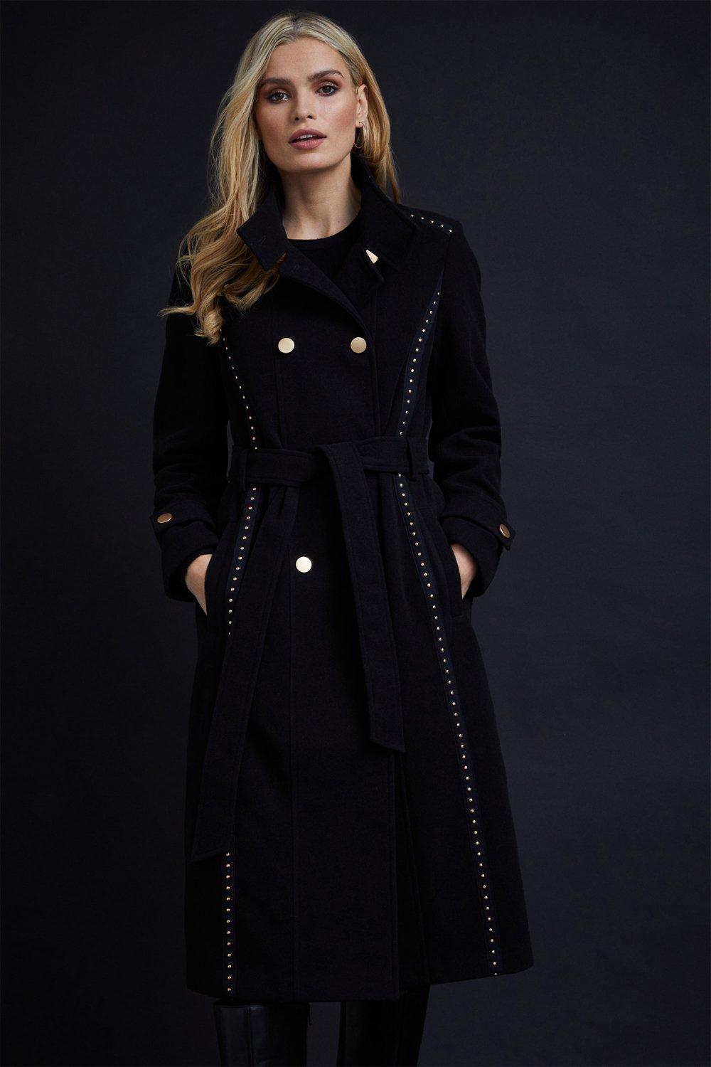 Wallis ladies hotsell black coats