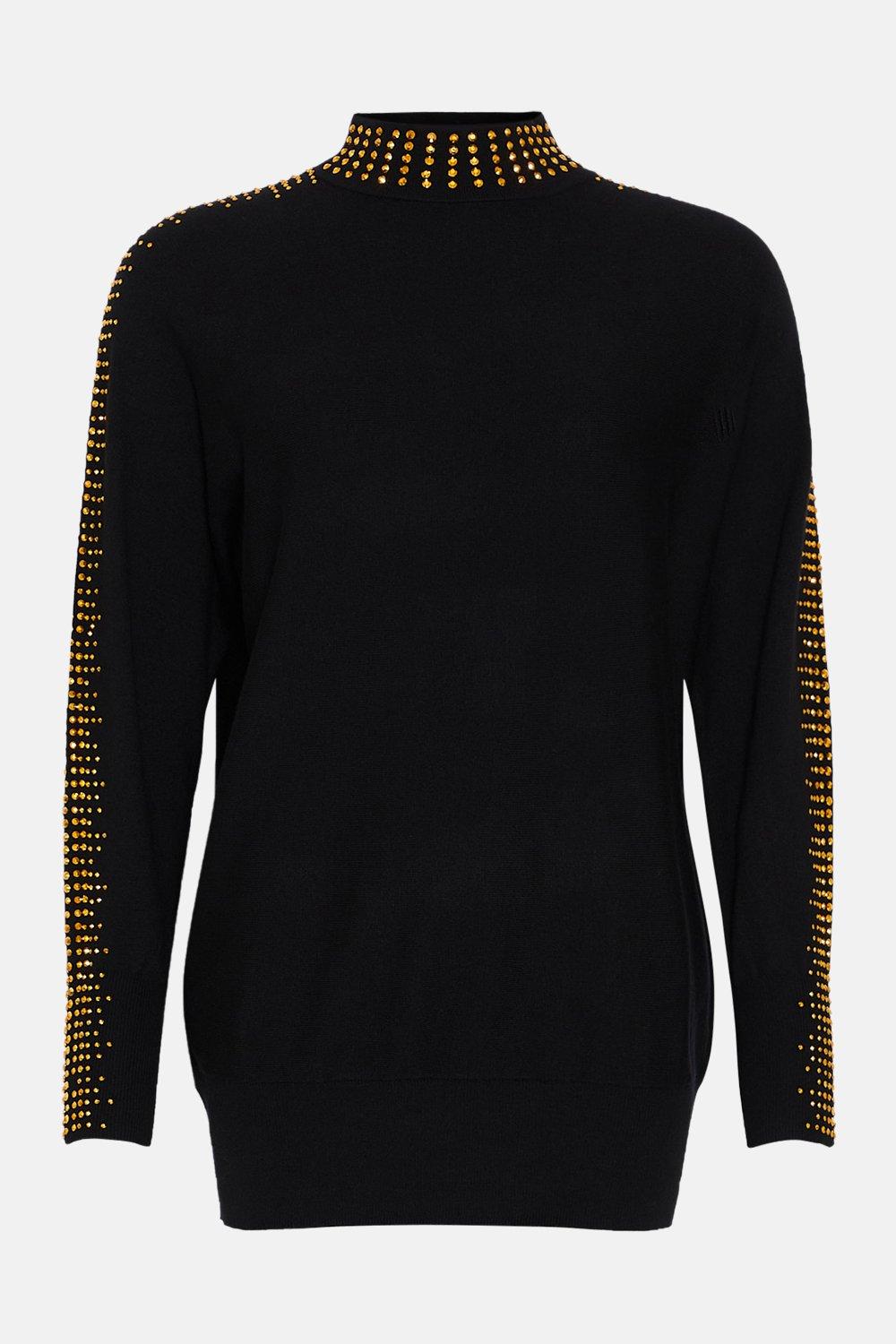 Wallis discount studded jumper