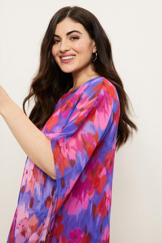 Wallis Curve Blurred Floral Chiffon Overlay Blouse 4