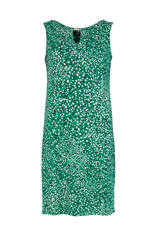 Wallis Green Abstract Spot Keyhole Shift Dress 5