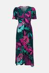 Wallis Petite Purple Palm Midi Tea Dress thumbnail 5