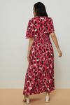 Wallis Petite Pink Leopard Midi Tea Dress thumbnail 3