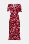 Wallis Petite Pink Leopard Midi Tea Dress thumbnail 5