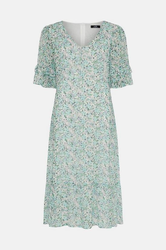 Wallis Green Floral Tea Dress 5