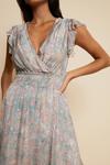 Wallis Silk Mix Shirred Waist Midi Dress thumbnail 4