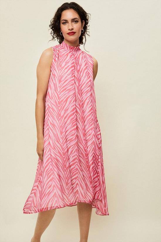 Wallis Pink Zebra Midi Dress 2