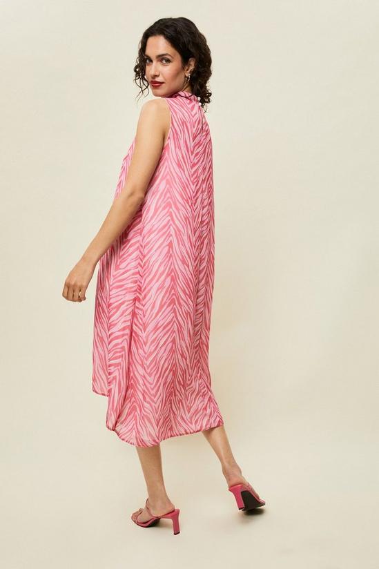 Wallis Pink Zebra Midi Dress 3