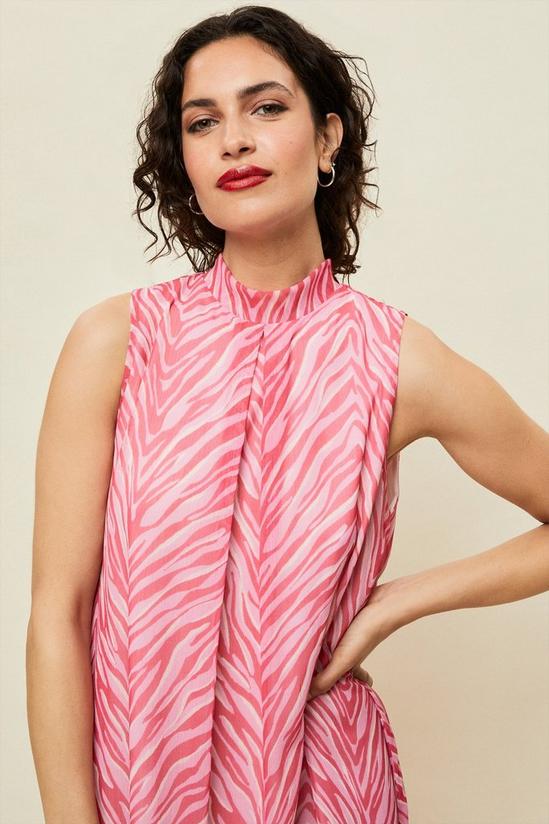 Wallis Pink Zebra Midi Dress 4