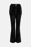 Wallis Black Velvet Sequin Trousers thumbnail 5