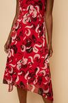 Wallis Red Graphic Fit And Flare Dress thumbnail 6