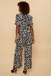 Wallis Abstract Printed Front Belted Jumpsuit thumbnail 3