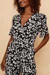 Wallis Abstract Printed Front Belted Jumpsuit thumbnail 4