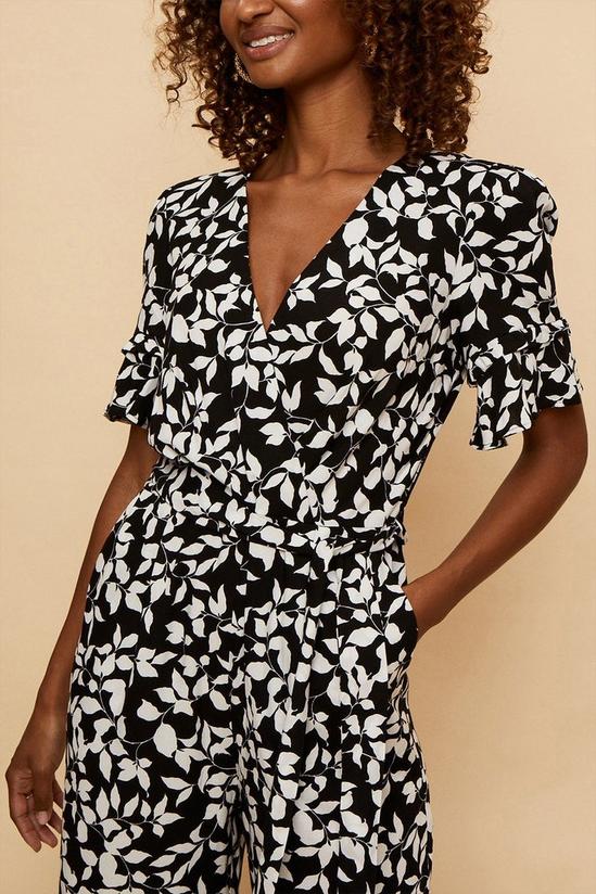 Wallis Abstract Printed Front Belted Jumpsuit 4