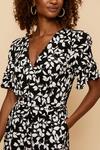 Wallis Abstract Printed Front Belted Jumpsuit thumbnail 6