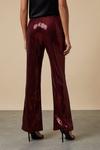 Wallis Red Sequin Bootcut Trousers thumbnail 3